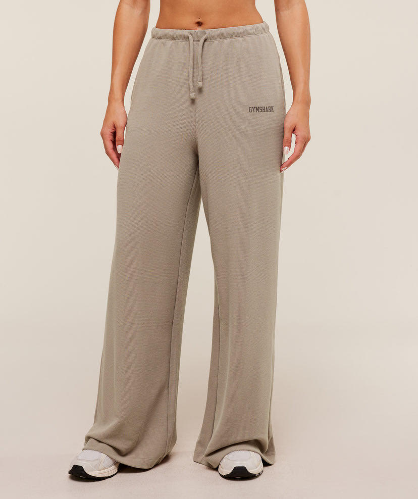 Waffle Wide Leg Pants